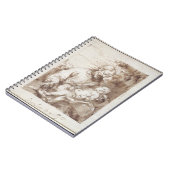 キリストの睡眠の子供を持つセントジョーゼフ(ペン及びb ノートブック (左側)