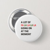 キリストの瞬間に起こっている多くのFa La La La 缶バッジ (正面&裏面)