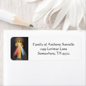 キリストの神の慈悲の宗教カトリック ラベル (インサイチュ)