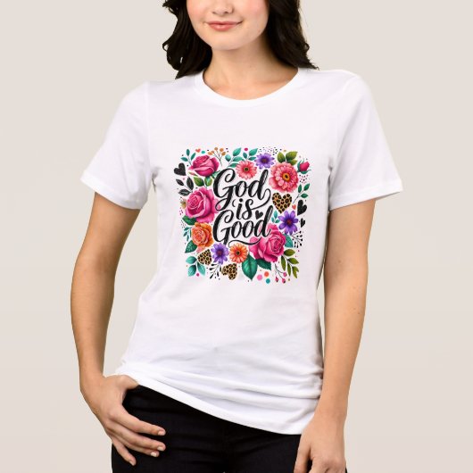 キリストの神は良い トライブレンドTシャツ (正面)