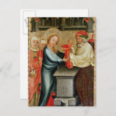 キリストの神殿でのプレゼンテーション ポストカード (正面/裏面)