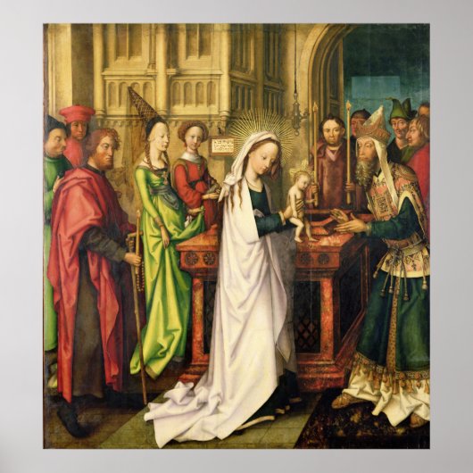 キリストの神殿での描写， 1500 ポスター (正面)