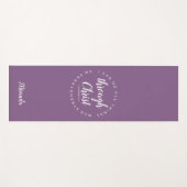 キリストの聖句パープルを通して私は全てのことを行うことができる ヨガマット (正面(横))