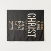 キリストの聖書の詩を通して、私は全てのことができる タペストリー (正面(横))