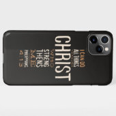 キリストの聖書の詩を通して、私は全てのことができる iPhoneケース (裏面横)