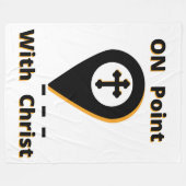 キリストの聖書的な点で フリースブランケット (正面(横))