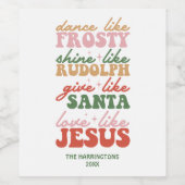 キリストの聖降誕祭のような愛 ワインラベル (シングルラベル)