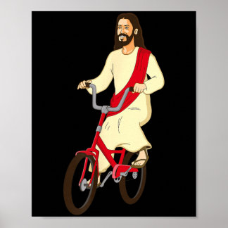 キリストの自転車　ユーモアあふれるクリスチャン・ギフト ポスター