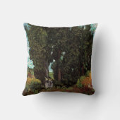 キリストの茨の冠（女性像２体付） by ヴィンセント・ヴァン・ゴッホ クッション (裏面)