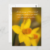 キリストの言葉が、あなたがたのうちに豊かに住まいましょう。 ポストカード (正面/裏面)