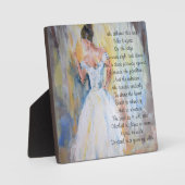 キリストの詩の感動的花嫁 フォトプラーク (正面)