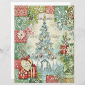 キリストの誕生のクリスマス工作用紙 (正面/裏面)