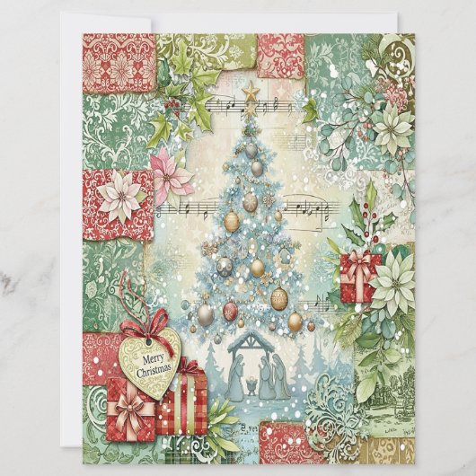 キリストの誕生のクリスマス工作用紙 (正面)