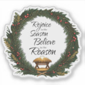 キリストの誕生を喜び、信じよう シール (正面)