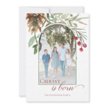 キリストの誕生を祝う宗教的な雪のクリスマス写真