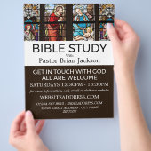 キリストの誕生キリスト教聖書のクラス広告 チラシ (手)