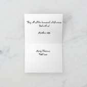 キリストの誕生日 カード (内部)