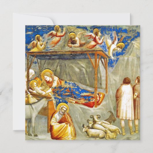 キリストの誕生祭 イエスの生誕 招待状 (正面)