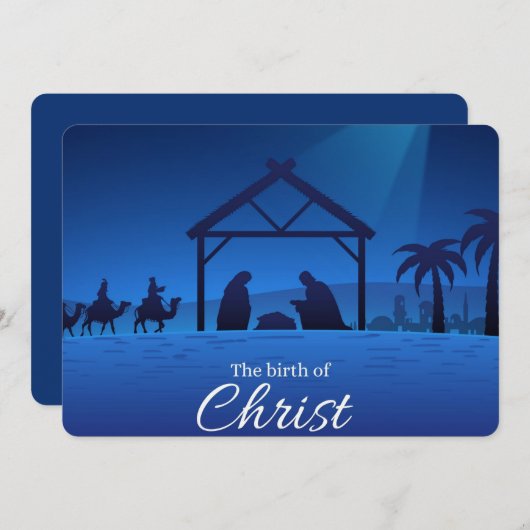 キリストの誕生 シーズンカード (正面/裏面)