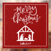 キリストの誕生　メリークリスマス　窓用デコレーションシール ウィンドウサイン (シート2)