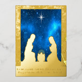 キリストの誕生 箔シーズンカード (正面)