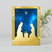 キリストの誕生 箔シーズンカード (立ち正面)