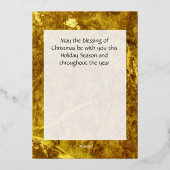 キリストの誕生 箔シーズンカード (裏面)