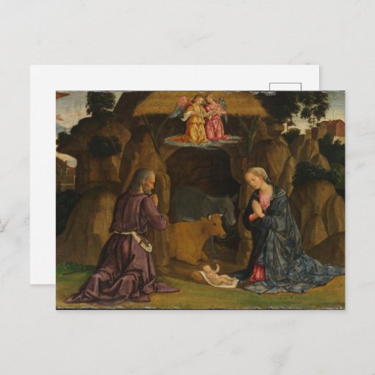 キリストの誕生、1480年代 ポストカード (正面/裏面)