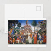 キリストの誘惑、サンドロ・ボッティチェリ ポストカード (正面/裏面)