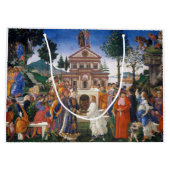 キリストの誘惑、サンドロ・ボッティチェリ ラージペーパーバッグ (裏面)