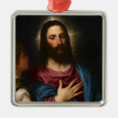 キリストの誘惑、ティティツィア メタルオーナメント (正面)