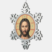 キリストの象徴 スノーフレークピューターオーナメント (右)