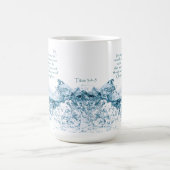 キリストの贖いの愛の感動的引用文 コーヒーマグカップ (中央)