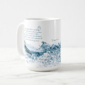 キリストの贖いの愛の感動的引用文 コーヒーマグカップ (正面左)