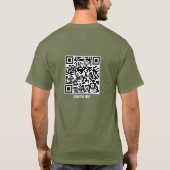 キリストの赦し 心の洗浄 QR キリスト教 Tシャツ (裏面)