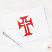 キリストの軍隊の十字架 ラウンドシール (封筒)