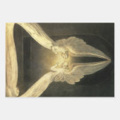 キリストの遺体に寄り添うヴィンテージ天使 ラッピングペーパーシート (正面)