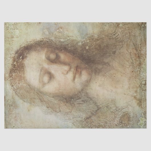 キリストの長（キリスト教）(レオナルド・ダ・ヴィンチ) 薄葉紙 (正面)