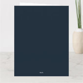 キリストの降誕の場面のクリスマス・グリーティング カード (裏面)