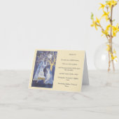 キリストの降誕の場面 カード (黄色い花)