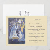 キリストの降誕の場面 シーズンカード (正面/裏面)