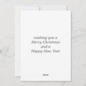 キリストの降誕の場面 シーズンカード (裏面)