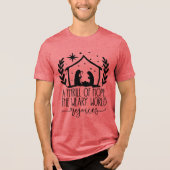 キリストの降誕の場面 トライブレンドTシャツ (正面)