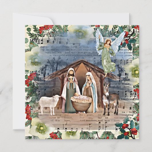 キリストの降誕の場面, 全世界に喜びを, シーズンカード (正面)