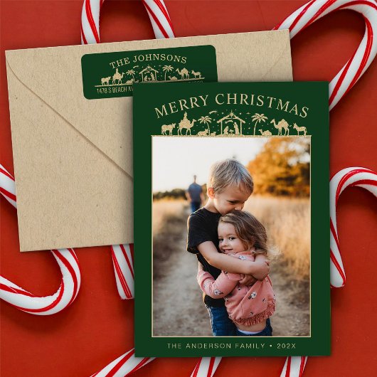 キリストの降誕シーンの赤ちゃん シーズンカード