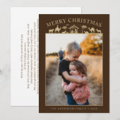 キリストの降誕シーン 赤ちゃんイエス・キリスト シーズンカード (正面/裏面)