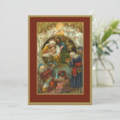 キリストの降誕祭  マリア ジョセフ 東方三博士 シーズンカード (スタンド正面)