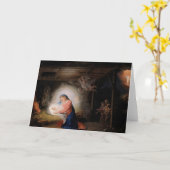 キリストの降誕（ウラディーミル・ボロビコフスキー作） カード (黄色い花)