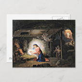 キリストの降誕 - ウラディーミル・ボロビコフスキー ポストカード (正面/裏面)