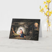 キリストの降誕、ルカ2:11、 カード (黄色い花)
